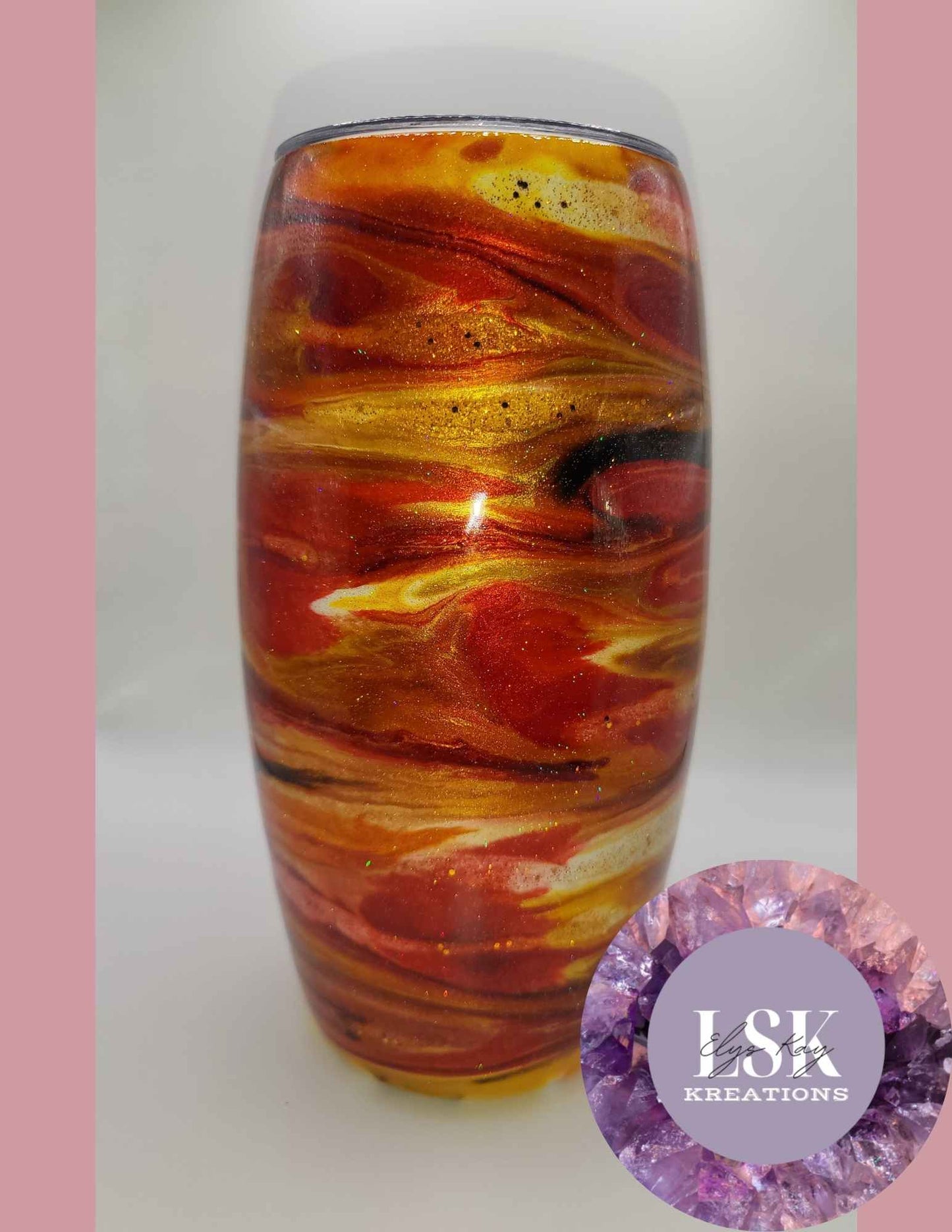 Fall Swirl 25 oz. Snowman Tumbler