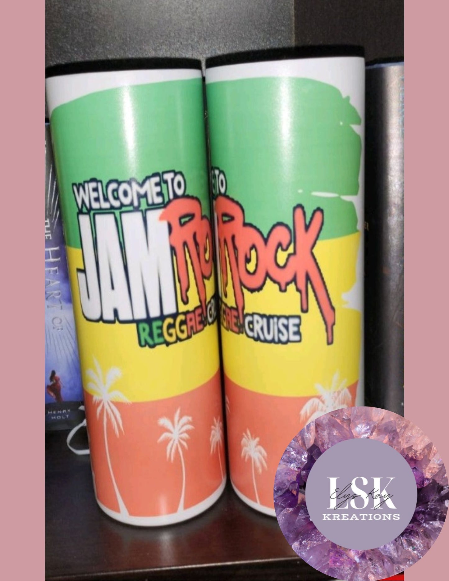 JamRock Sublimation Skinny Tumbler
