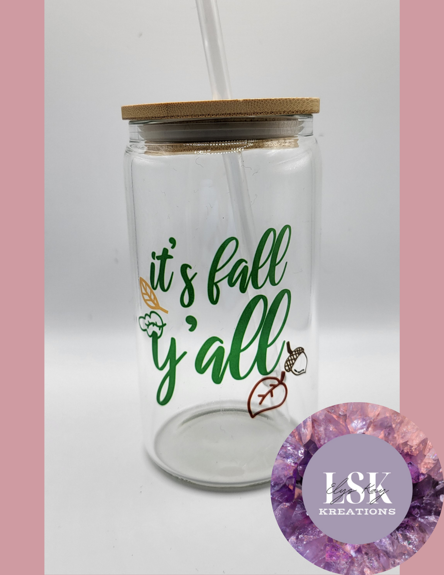 Autumn Quotes - Glass Can