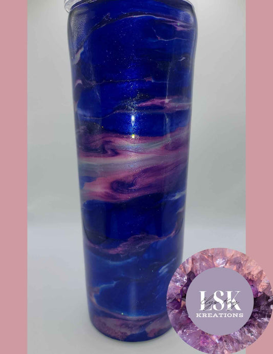 Blue and Purple 20 oz. Skinny Tumbler