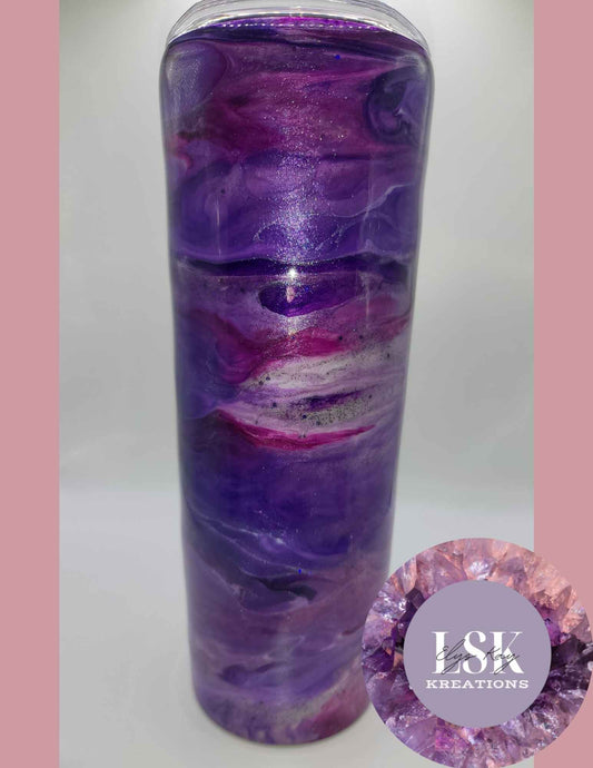 Purple Swirl 20 oz. Skinny Tumbler