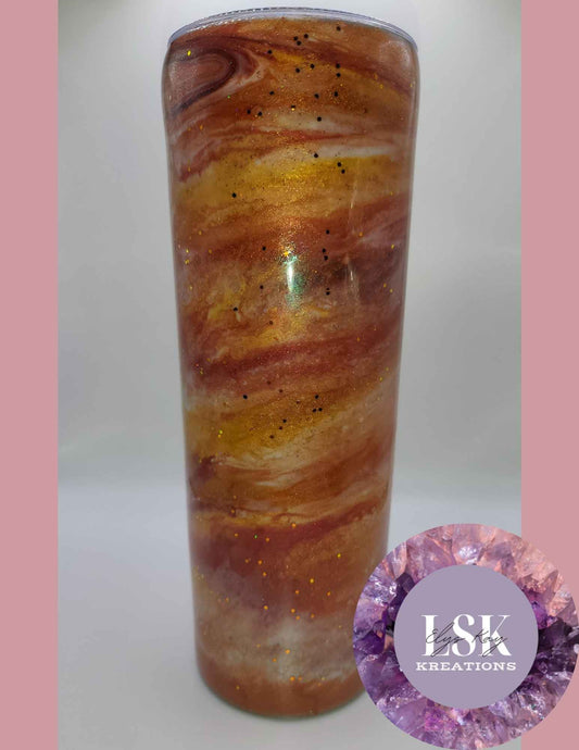 Autumn Swirl 20 oz. Skinny Tumbler